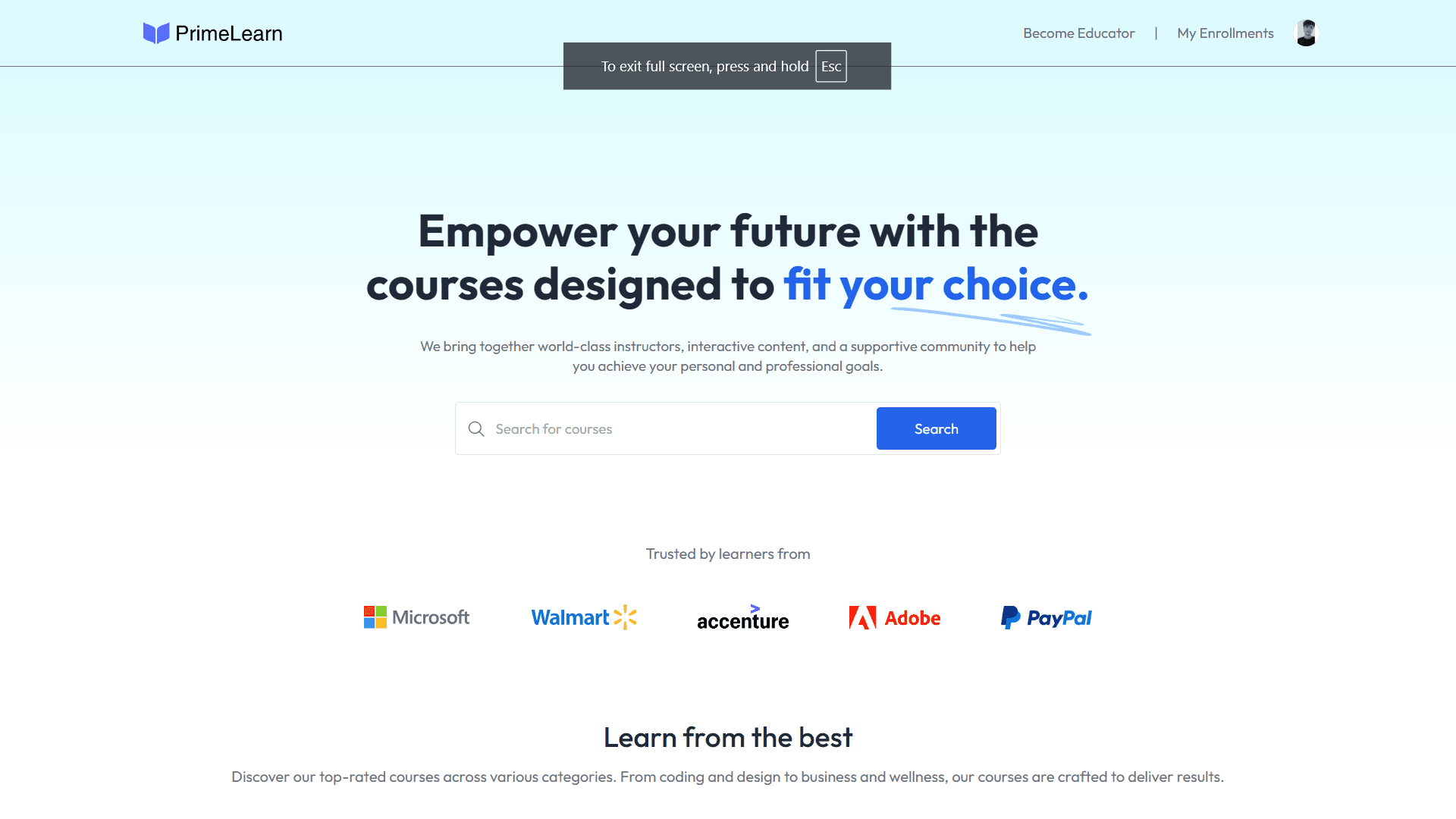 Full-Featured Learning Management System 