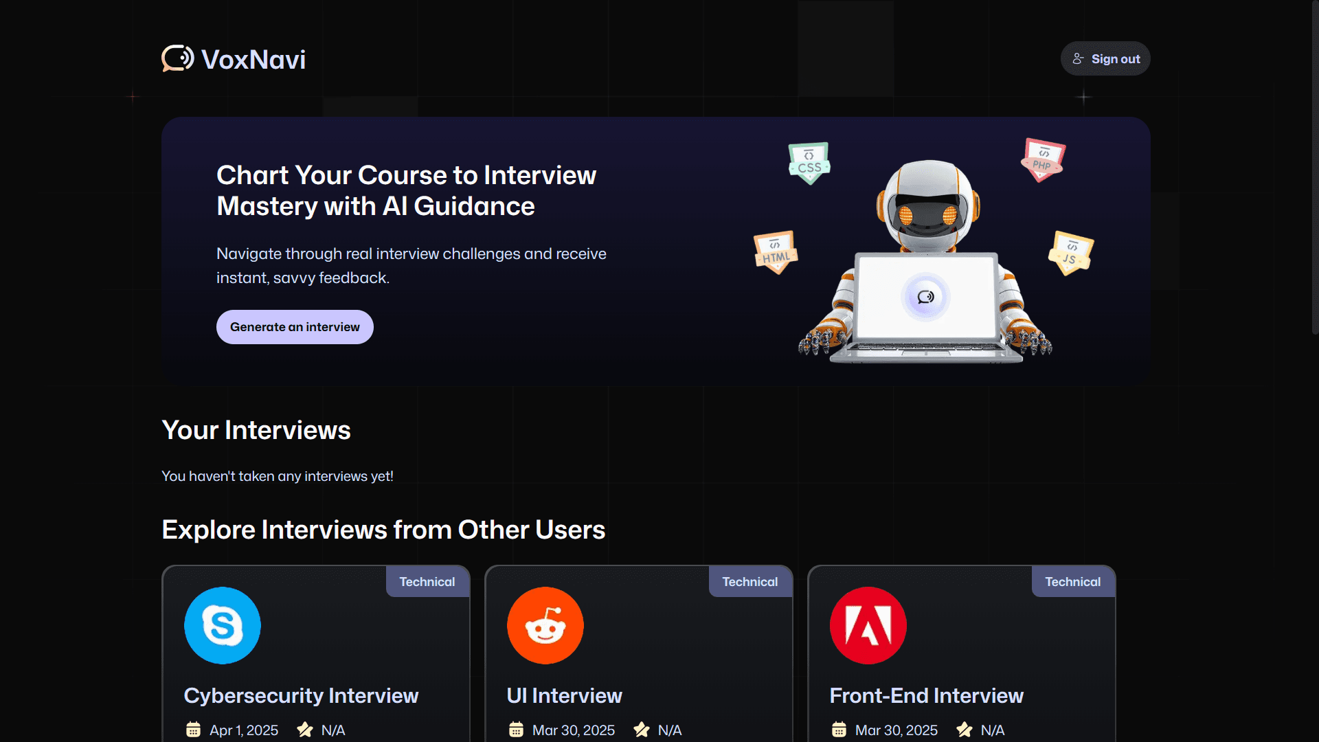 AI-Powered Voice Interview Prep Tool